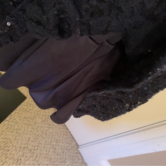 Navy Sequin 6 SLNY SL Fashions New York Round Neck Zip Back Midi - Picture 8 of 9